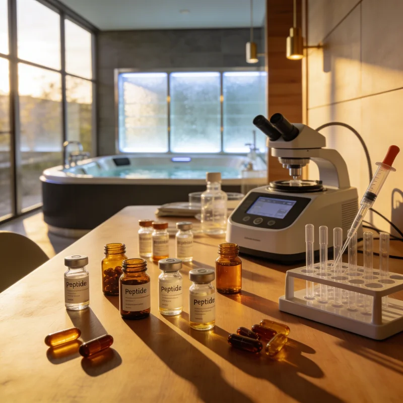 Illustration — Biohacking en France — Les Peptides comme Outil