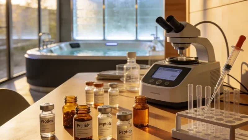 Illustration — Biohacking en France — Les Peptides comme Outil