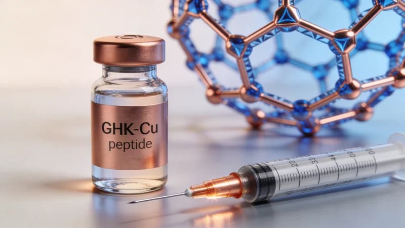 Illustration — Dosage GHK-Cu : 1-2 mg/jour Anti-Age | 2026