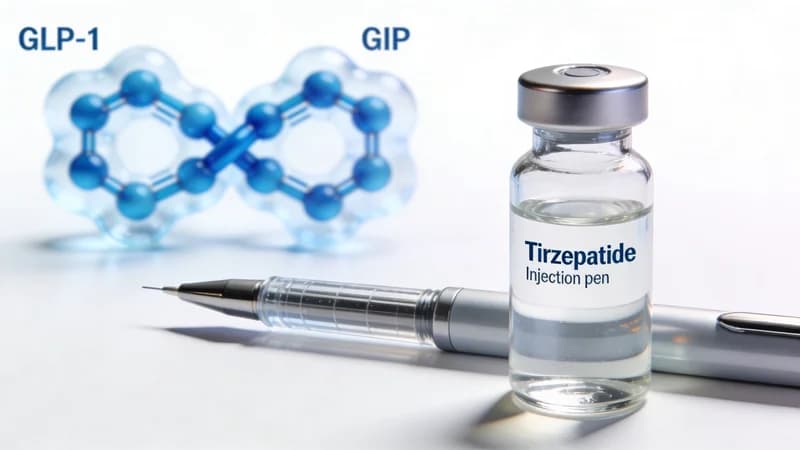 Illustration — Dosage Tirzepatide : 2,5-15 mg/sem | 2026