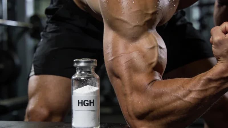 Illustration — Hormone de Croissance et Musculation — Guide 2026