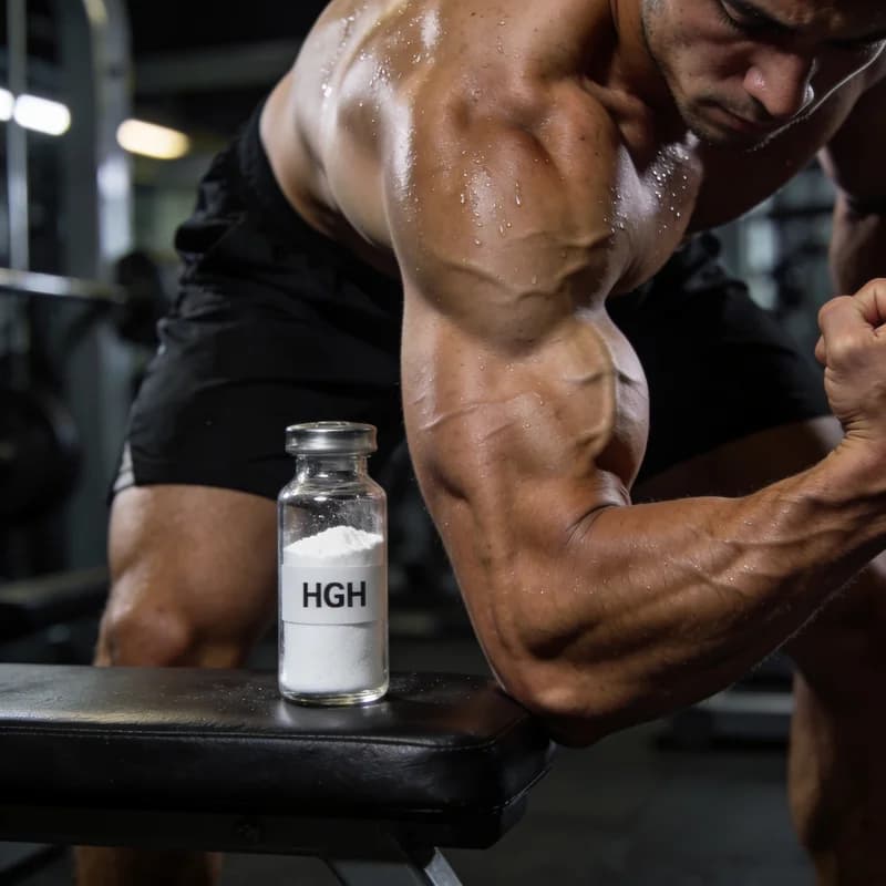 Illustration — Hormone de Croissance et Musculation — Guide 2026