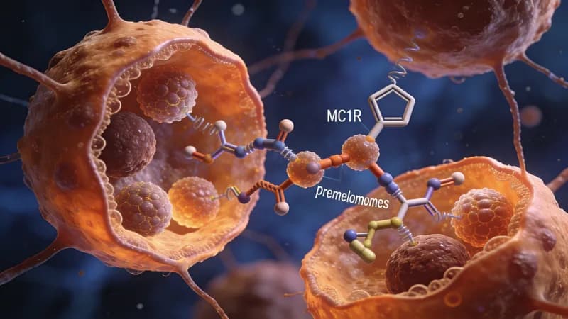 Illustration — Peptide Melanotan II : Bronzage Sans Soleil et Libido — Guide Complet